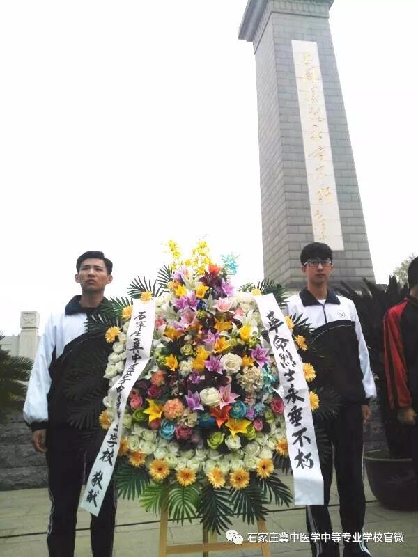 石家庄口腔医学院开展清明扫墓活动